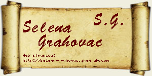 Selena Grahovac vizit kartica